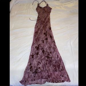 Purple Silk Dress.